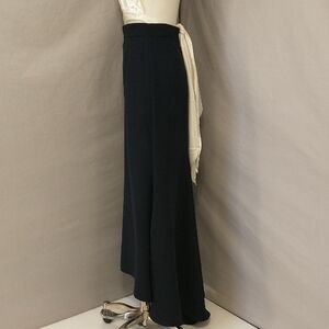 Naeem Khan Maxi Skirt Mermaid Longer Back Dark Navy Blue SeeMeasurements